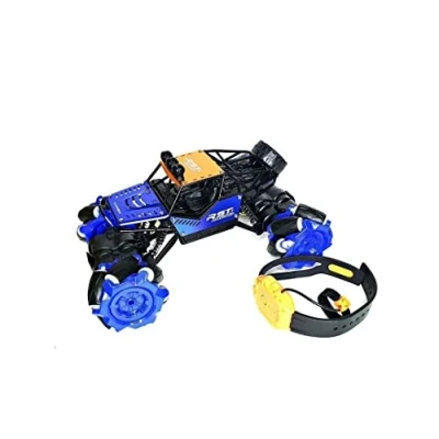 Image of RC Car Toy Remote Control with 2.4GHZ Hand Gesture Control, Speed Pioneer, Multi Function 360 Stunt, Gravity Sensor Ideal for Kids and Adults (Green) (Car (Blue))