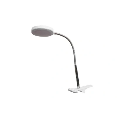 Image of Lindby LED clip on light Milow, white, metal, 36 cm high