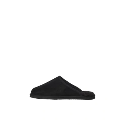 Image of Jack &amp; Jones Jfwdudely Slippers, Men&#039;s, Size: 6, Anthracite Textile