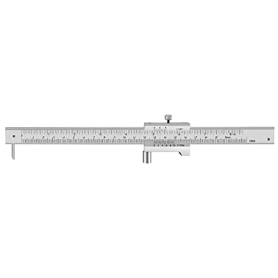Image of ZLKSKER 0 200mm (0 8 inch) Parallel Crossed Caliper with Carbide Needle, Stainless Steel Vernier Calipers, Marking Gauge