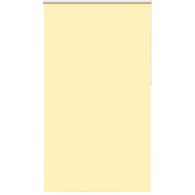 Image of vidaXL Roller Blind Blackout Yellow 140x230 cm Fabric Width 136.6 Polyester