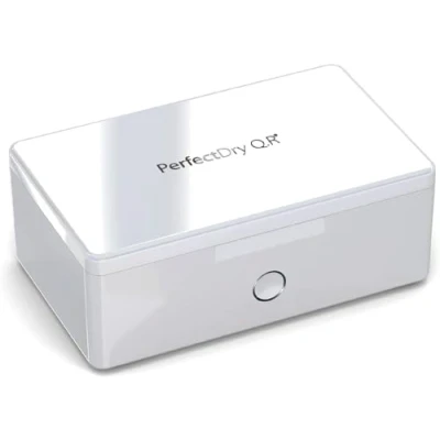 Image of Audinell PerfectDry Q.R. Electronic Drying Box for Hearing aids Removes Sweat and Moisture Fast 45 min. with Fan aid Dryer White Temperature Control