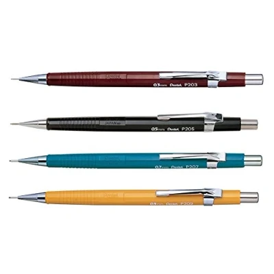 Image of Pentel P200 Series Auto Mechanical Pencil Set of 4 0.3/0.5/0.7/0.9mm