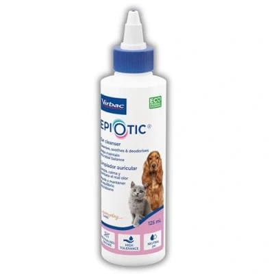 Image of Stelr Pets Epiotic Ear Cleaner for Dogs and Cats Bundle: 1x 125ml in *New* Eco Bottle Bundle with Care Guide