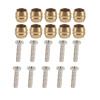 Image of Akozon shimano olive and barb + hose insert, 10 set hydraulic disc brake connector replacement part(bh90)