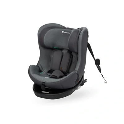 Image of Bebeconfort EvolveFix i Size, 360 Swivel Car Seat, ISOFIX, for 012 Years, 40150cm, 0 36 Kg, Group 0+/1/2/3, Rear Facing, 5 Recline Positions, Side Impact Protection, Top Tether, Tinted Graphite