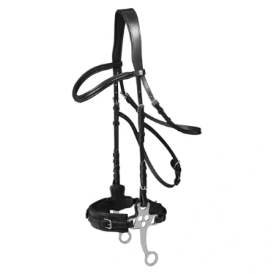 Image of Waldhausen X Line Hackamore bridle Cob Black