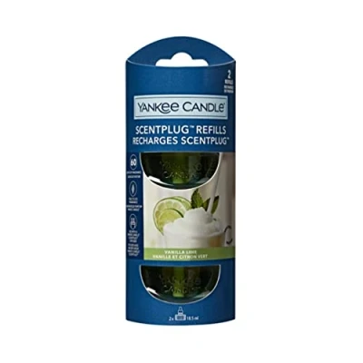 Image of Yankee Candle ScentPlug Fragrance Refills , Vanilla Lime Plug in Air Freshener Oil Up to 60 Days of 2 Count