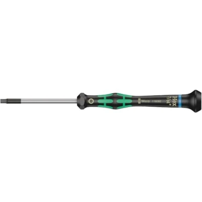 Image of Wera 05118082001 7/64 x 60 mm 2054 Screwdriver for Hexagon Socket Silver