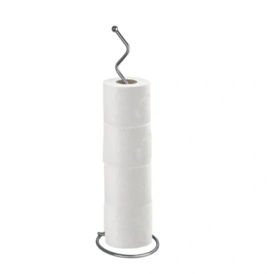 Image of Blue Canyon Stainless Steel Toilet Roll Holder Chrome Free Standing Paper Holder, Storage, Organizer