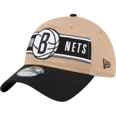 Image of New Era 9Twenty NBA Draft 2024 Team Cap (UK, Alpha, One Size, Camel/OTC, Brooklyn Nets)