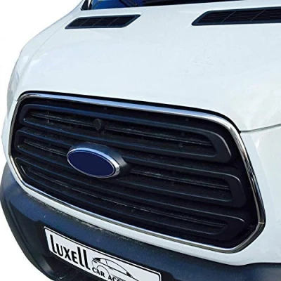 Image of Chrome Front Grill Frame Cover for Transit MK8 Van [2 Pieces]