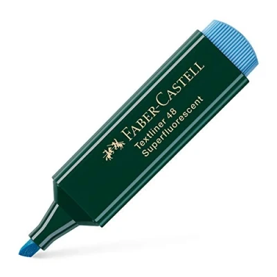 Image of Faber Castell 48 44 Text Liner Blue (Pack of 10)