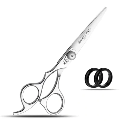 Image of Left Handed Hairdressing Scissors Hair Scissor, Glamified Professional Sharp Hand Barber 6.5 Lefty Cutting Scissors, Hairdresser Salon Haircut Shears for Women
