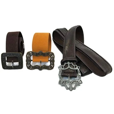 Image of thecostumebase Jack Sparrow Sun + Flower Baldric Sword Pirate Belt Set of 3 Waist Belts Props (L)