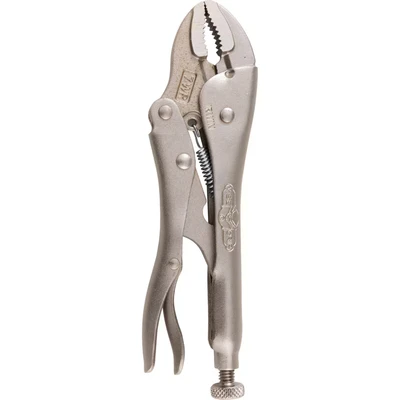 Image of Irwin 7WRC Curved Jaw Locking Plier with Wire Cutter, 175mm Length, Silver