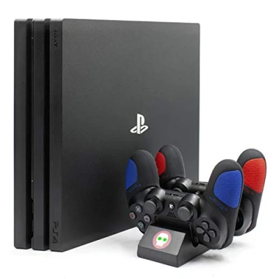 Image of Numskull PlayStation 4 PS4 Twin Controller Fast Charge Docking Station