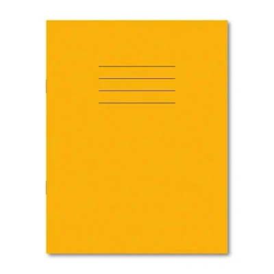 Image of Hamelin 8 x 6.5 Inch mm Ruled and Margin 48 Pages Exercise Book Yellow (Pack of 100) 100104114