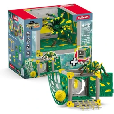 Image of schleich 42678 BattleCave Jungle Tarantula, from 7 years, ELDRADOR CREATURES Playset, 28 pieces