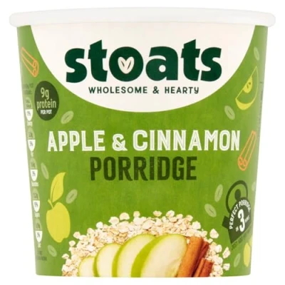 Image of Stoats Apple &amp; Cinnamon Porridge Pots 60g (16 Pack)