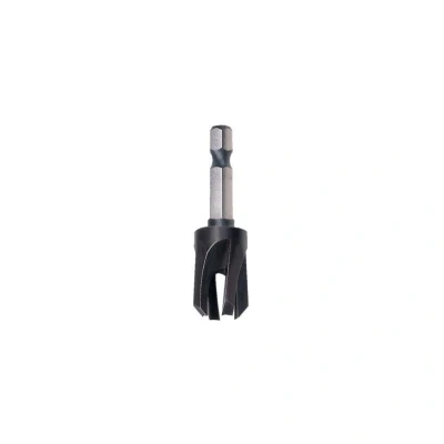 Image of Trend Snappy 1/2 Inch Standard Plug Cutter for Hard &amp; Softwoods, Fast Cutting Resharpenable, Quick Chuck Compatible, SNAP/PC/12, Black