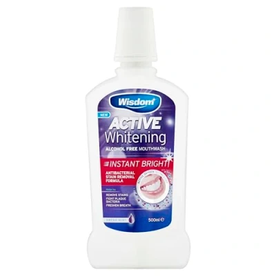 Image of WISDOM Active White Bright Mouth WASH, (Pack of 1)