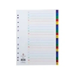Image of Concord A Z Index Polypropylene Multicoloured A4 65799