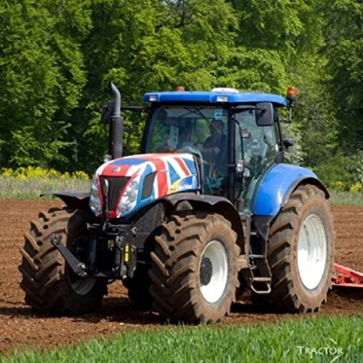 Image of Tractor greeting card with engine sound inside