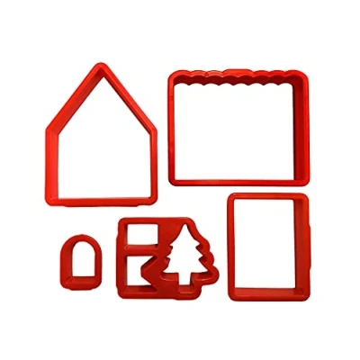 Image of Linic Products UK Made Gingerbread House Cookie Cutter Set (S7865) Free Delivery