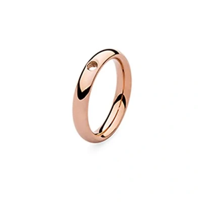 Image of Qudo Famosa &#039;Slender&#039; Rose Gold Ring (627056) Size 58