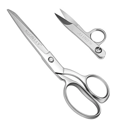Image of Dressmaking Scissors 8 Inch Stainless Steel Fabric Professional Sewing Dressmaker,Tailor&#039;s Shears Heavy Duty + Thread Nippers