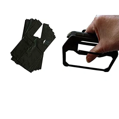 Image of Pet Pooper Scooper Poop Scoop with 50 Dog Waste Bags Handle Ties Doggy Set