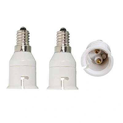 Image of E14 to B22 Converter,FINELED 3 Pack ES Edison Screw BC Cap Bulb Socket Adapter Converter (3 Pack)