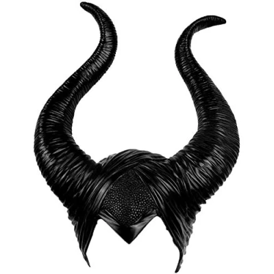 Image of Zac&#039;s Alter Ego Black Evil Halloween Witch Latex Horns Headband Cosplay Headwear