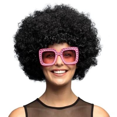 Image of Boland 8236885 86020 Afro Black Wig, Standard Size