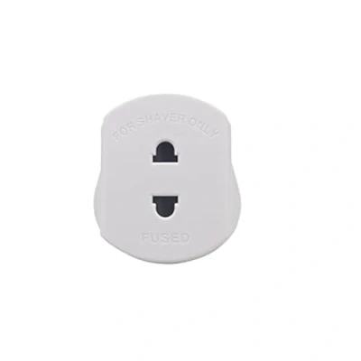 Image of Quick4You EU 2 Pin To UK 3 1A Fused Adaptor Plug For Shaver/Toothbrush (White)