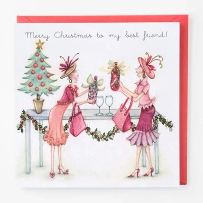 Image of Berni Parker Christmas Card Merry to my Best Friend!