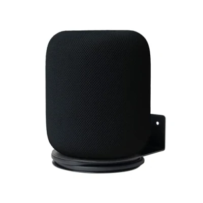 Image of shinar Metal Wall Mount Compatible with Homepod 2, Bracket Accessories Stand 2 Integrated Cable Management Max. 20 lbs (1 Pack, Black)