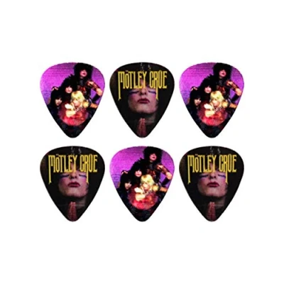 Image of Perri&#039;s Leathers Ltd. LPM MC2 Motion Guitar Picks The Crue Name Official Licensed Product 6 Pack MADE in CANADA.