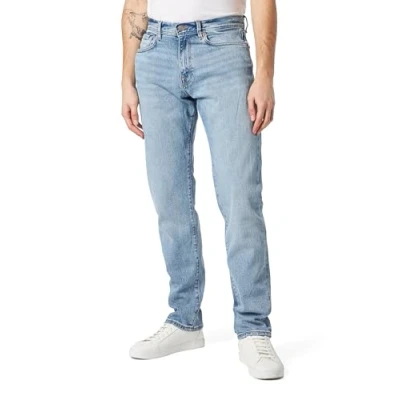 Image of SELETED HOMME Men&#039;s Slh196 straight 3401 L.b Wash JNS Noos Jeans, Blue Denim, 34 W/32 L
