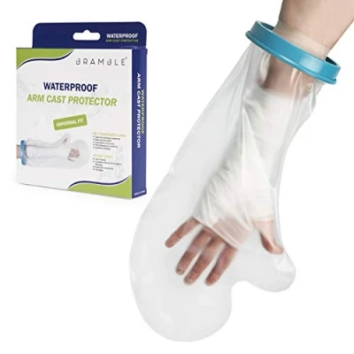 Image of Bramble Transparent Waterproof Silicone Arm Cast Protector for Bath &amp; Shower
