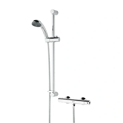 Image of Bristan Zing Thermostatic Safe Touch Bar Mixer Shower with Adjustable Head ZI SHXSMCT C