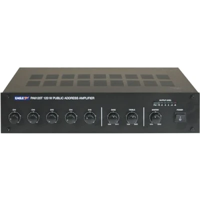 Image of Eagle Pa6120T 120W 100V Line Mixer Amplifier Black