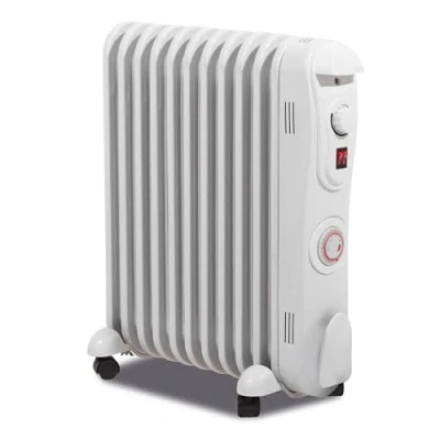 Image of Prem i air 2.5 kW 11 Fin Oil Filled Radiator with 24 Hour Timer