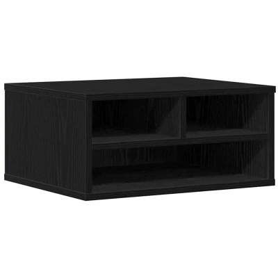 Image of vidaXL Printer Stand Black Oak 49x40x22,5 cm Engineered Wood