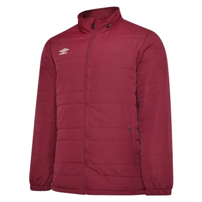 Image of Umbro Mens Club Essential Bench Jacket Red, Size: X Large Size