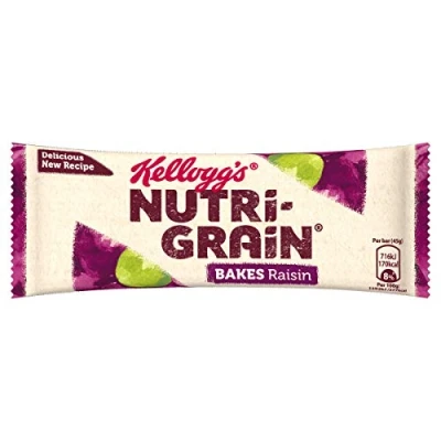 Image of Nutri Grain Raisin Bake Breakfast Bar, 45 g, Pack of 24