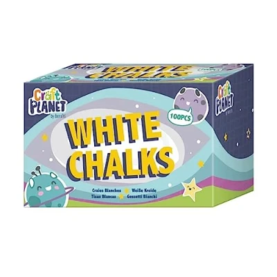 Image of Study Time Dust Free Chalk White (Pack of 100)