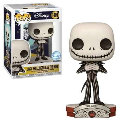 Image of Pop! Disney: TNBC The Nightmare Before Christmas Jack Skellington as King (Hot Topic Exclusive)