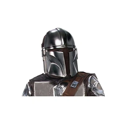 Image of Rubie&#039;s The Mandalorian 1/2 Adult PVC Mask Star Wars ST 202210 One Size Grey